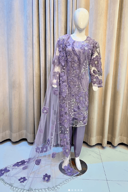 Lilac Blossom Organza Set — view 1