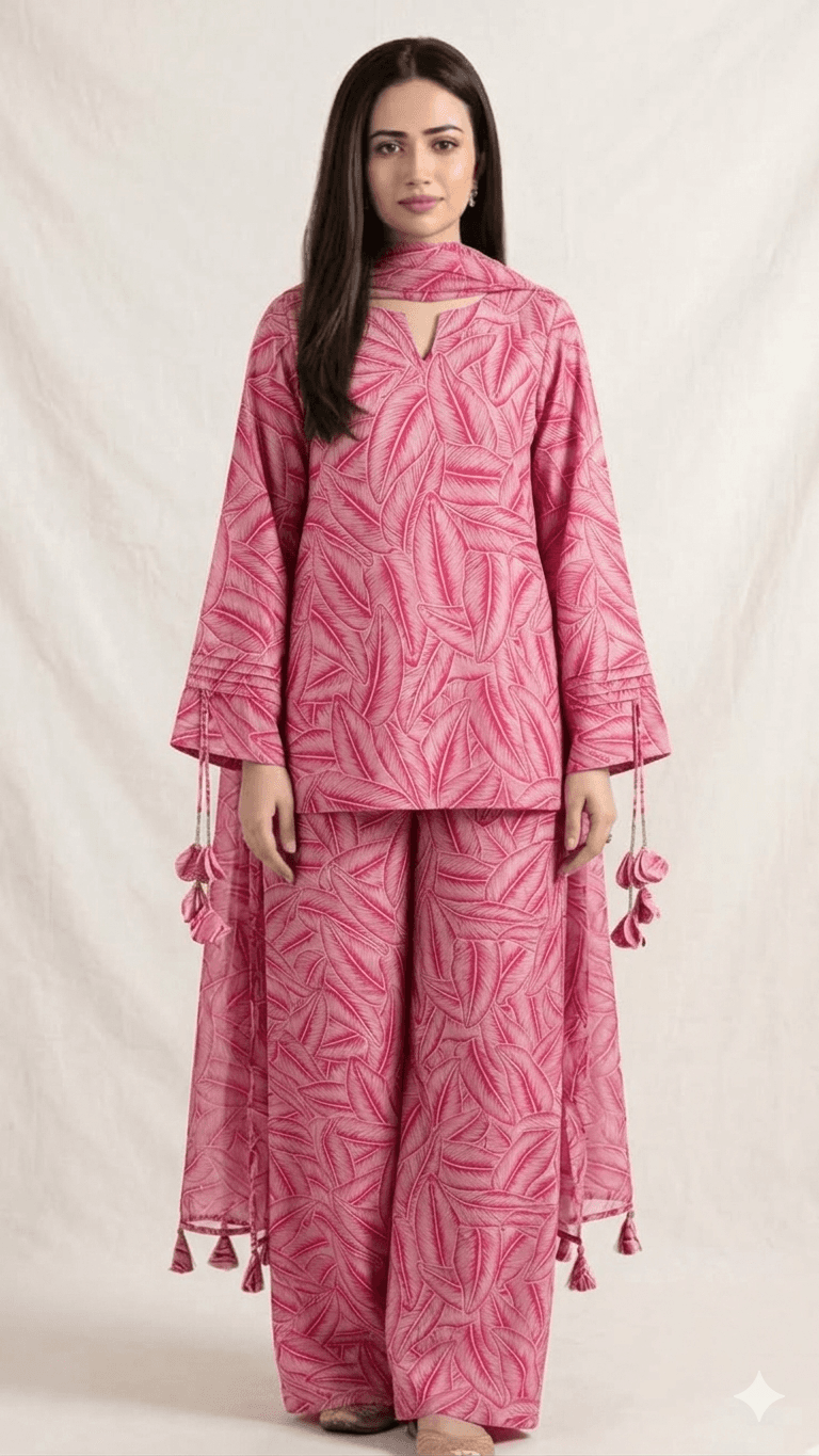 Blush Orchid Linear Leaf Set